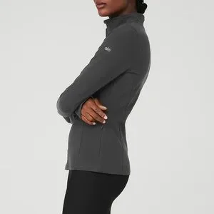 送関込【alo Yoga】ALOSOFT 1/2 ZIP RAPID プルオーバー 3色 Alosoft 1/2 Zip Rapid Pullover - Black | Alo Yoga